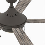 Fanimation LP7653LGR AireDrop Pull Chain - 48 inch - GR with WE and LED LK: top view [Fanimation-LP7653LGR|CUSTOM|12]