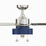 Fanimation LP7678LBN Navy - 52 inch - BN with GRY Blades and LED LK: front view [Fanimation-LP7678LBN|CUSTOM|10]