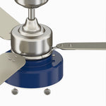 Fanimation LP7678LBN Navy - 52 inch - BN with GRY Blades and LED LK: top view [Fanimation-LP7678LBN|CUSTOM|12]