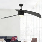 Fanimation LP8066LBL AireDuo - 48 inch - BL with BL Blades and LED LK: shown installed in a room [Fanimation-LP8066LBL|CUSTOM|3]