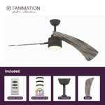 Fanimation LP8066LGR AireDuo - 48 inch - GR with WE Blades and LED LK: what's included card [Fanimation-LP8066LGR|CUSTOM|2]
