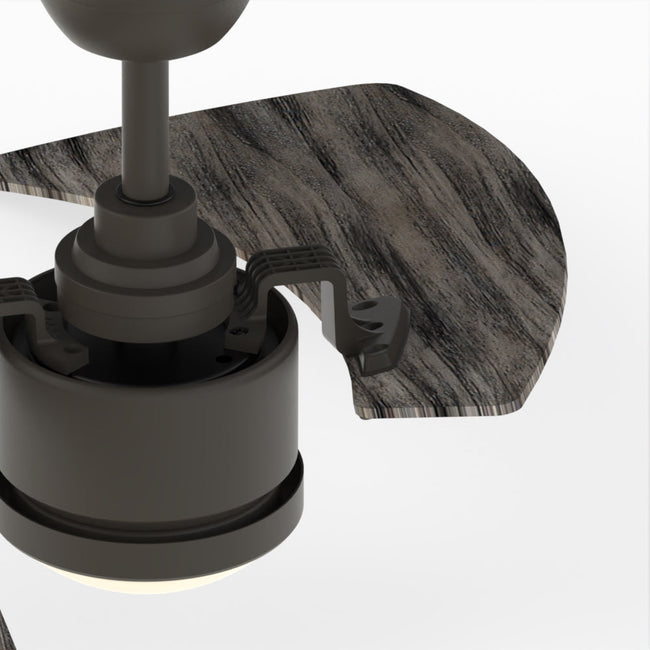 Fanimation LP8066LGR AireDuo - 48 inch - GR with WE Blades and LED LK: top view [Fanimation-LP8066LGR|CUSTOM|13]