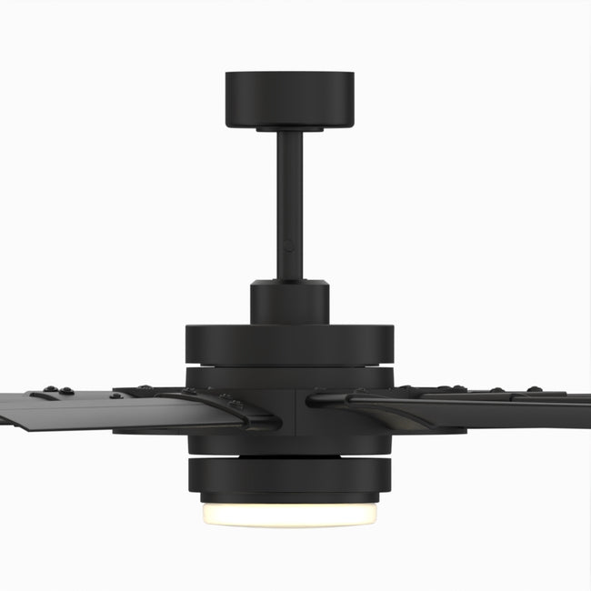 Fanimation LP8147SLBL Slinger - 72 inch - BL with BL Blades and LED LK: front view [Fanimation-LP8147SLBL|CUSTOM|11]