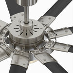 Fanimation LP8147SLBNBL Slinger - 72 inch - BN with BL Blades and LED LK: top view [Fanimation-LP8147SLBNBL|CUSTOM|13]