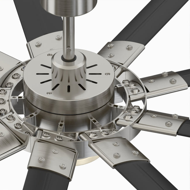 Fanimation LP8147SLBNBL Slinger - 72 inch - BN with BL Blades and LED LK: top view [Fanimation-LP8147SLBNBL|CUSTOM|13]