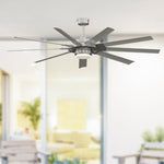 Fanimation LP8147SLBN Slinger - 72 inch - BN with GRY Blades and LED LK: shown installed in a room [Fanimation-LP8147SLBN|CUSTOM|3]