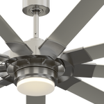 Fanimation LP8147SLBN Slinger - 72 inch - BN with GRY Blades and LED LK: bottom view [Fanimation-LP8147SLBN|CUSTOM|10]