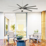 Fanimation LP8147SLBN Slinger - 72 inch - BN with GRY Blades and LED LK: shown in a room setting [Fanimation-LP8147SLBN|CUSTOM|12]