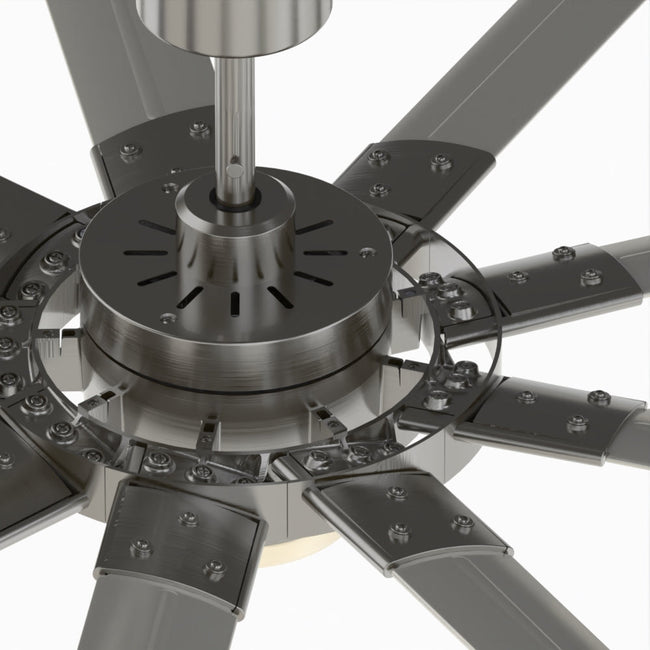 Fanimation LP8147SLBN Slinger - 72 inch - BN with GRY Blades and LED LK: top view [Fanimation-LP8147SLBN|CUSTOM|13]
