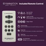 Fanimation LP8147SLMWBN Slinger - 72 inch - BN with MW Blades and LED LK: included remote control card [Fanimation-LP8147SLMWBN|CUSTOM|7]