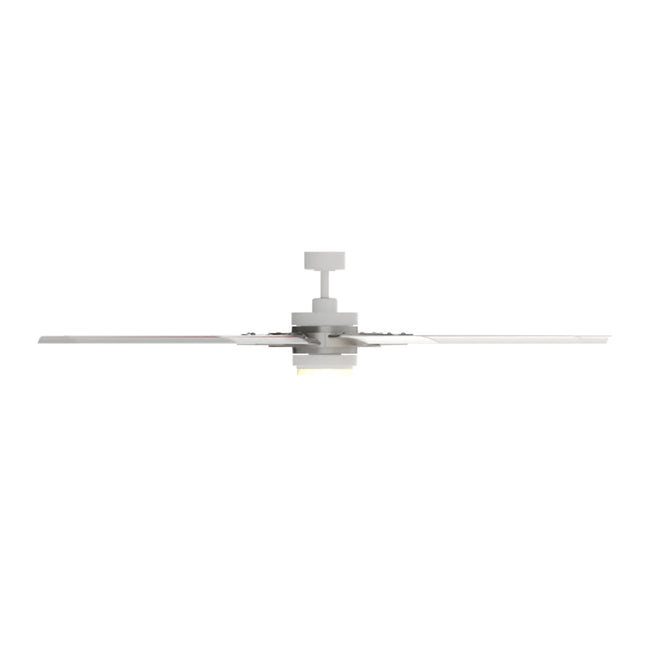 Fanimation LP8147SLMWBN Slinger - 72 inch - BN with MW Blades and LED LK: front view [Fanimation-LP8147SLMWBN|CUSTOM|9]