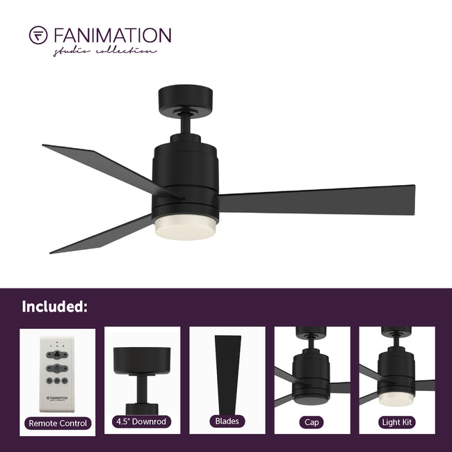Fanimation LP8177LBLW All-Weather Pylon - 48 inch - BLW with LED LK: what's included card [Fanimation-LP8177LBLW|CUSTOM|2]