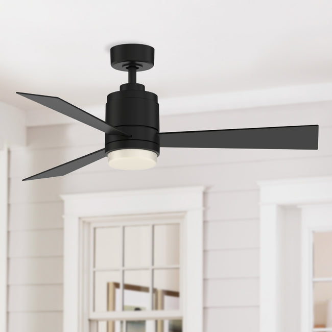 Fanimation LP8177LBLW All-Weather Pylon - 48 inch - BLW with LED LK: shown installed in a room [Fanimation-LP8177LBLW|CUSTOM|3]