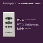 Fanimation LP8177LBLW All-Weather Pylon - 48 inch - BLW with LED LK: included remote control card [Fanimation-LP8177LBLW|CUSTOM|9]