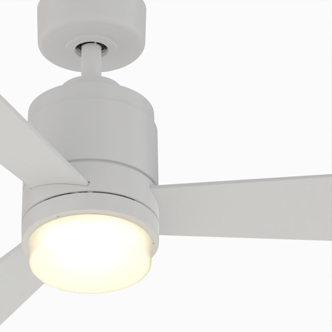 Fanimation LP8177LMWW All-Weather Pylon - 48 inch - MWW with LED LK: bottom view [Fanimation-LP8177LMWW|CUSTOM|10]