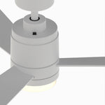 Fanimation LP8177LMWW All-Weather Pylon - 48 inch - MWW with LED LK: top view [Fanimation-LP8177LMWW|CUSTOM|13]