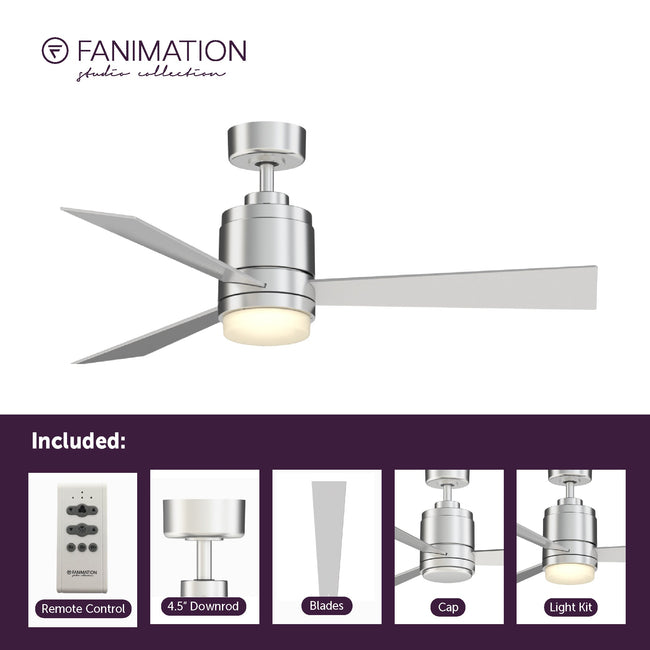 Fanimation LP8177LSLW All-Weather Pylon - 48 inch - SLW with LED LK: what's included card [Fanimation-LP8177LSLW|CUSTOM|2]