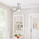 Fanimation LP8177LSLW All-Weather Pylon - 48 inch - SLW with LED LK: shown in a room setting [Fanimation-LP8177LSLW|CUSTOM|12]