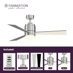 Fanimation LP8277LBN Pylon - 48 inch - BN with BL/GRY Blades and LED LK: what's included card [Fanimation-LP8277LBN|CUSTOM|2]