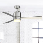 Fanimation LP8277LBN Pylon - 48 inch - BN with BL/GRY Blades and LED LK: shown installed in a room [Fanimation-LP8277LBN|CUSTOM|3]