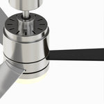 Fanimation LP8277LBN Pylon - 48 inch - BN with BL/GRY Blades and LED LK: top view [Fanimation-LP8277LBN|CUSTOM|14]