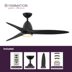 Fanimation LP8333LBL Prop - 52 inch - BL with BL Blade and LED LK: what's included card [Fanimation-LP8333LBL|CUSTOM|2]