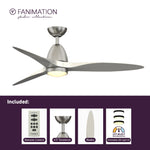 Fanimation LP8333LBN Prop - 52 inch - BN with BN Blade and LED LK: what's included card [Fanimation-LP8333LBN|CUSTOM|2]