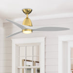 Fanimation LP8333LBS Prop - 52 inch - BS with MW Blade and LED LK: shown installed in a room [Fanimation-LP8333LBS|CUSTOM|3]