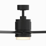 Fanimation LP8377LBL Blitz - 56 inch - BL with BL Blades and LED LK: front view [Fanimation-LP8377LBL|CUSTOM|10]