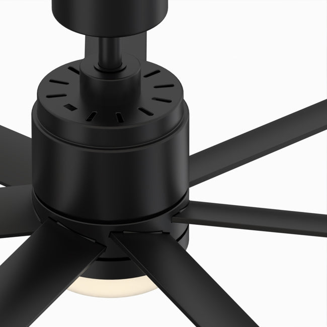 Fanimation LP8377LBL Blitz - 56 inch - BL with BL Blades and LED LK: top view [Fanimation-LP8377LBL|CUSTOM|12]