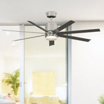 Fanimation LP8377LBN Blitz - 56 inch - BN with GRY Blades and LED LK: shown installed in a room [Fanimation-LP8377LBN|CUSTOM|3]