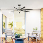 Fanimation LP8377LBN Blitz - 56 inch - BN with GRY Blades and LED LK: shown in a room setting [Fanimation-LP8377LBN|CUSTOM|12]