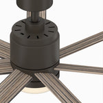 Fanimation LP8377LGR Blitz - 56 inch - GR with WE Blades and LED LK: top view [Fanimation-LP8377LGR|CUSTOM|13]