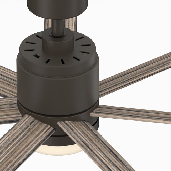 Fanimation LP8377LGR Blitz - 56 inch - GR with WE Blades and LED LK: top view [Fanimation-LP8377LGR|CUSTOM|13]