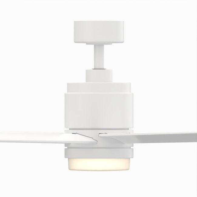 Fanimation LP8377LMW Blitz - 56 inch - MW with MW Blades and LED LK: front view [Fanimation-LP8377LMW|CUSTOM|11]
