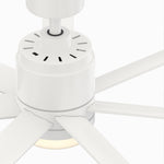 Fanimation LP8377LMW Blitz - 56 inch - MW with MW Blades and LED LK: top view [Fanimation-LP8377LMW|CUSTOM|13]