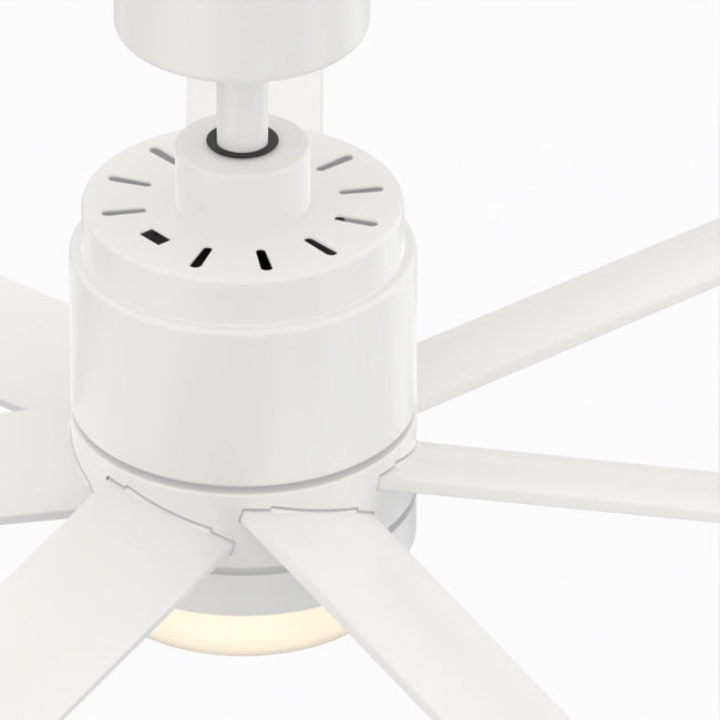 Fanimation LP8377LMW Blitz - 56 inch - MW with MW Blades and LED LK: top view [Fanimation-LP8377LMW|CUSTOM|13]