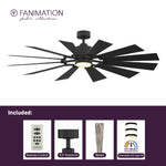 Fanimation LP8543LBL Kindred - 60 inch - BL with BL Blades and LED LK: what's included card [Fanimation-LP8543LBL|CUSTOM|2]
