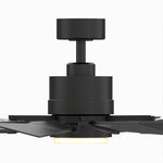 Fanimation LP8543LBL Kindred - 60 inch - BL with BL Blades and LED LK: front view [Fanimation-LP8543LBL|CUSTOM|11]