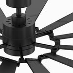 Fanimation LP8543LBL Kindred - 60 inch - BL with BL Blades and LED LK: top view [Fanimation-LP8543LBL|CUSTOM|13]