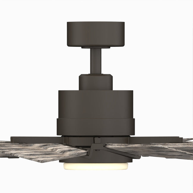 Fanimation LP8543LGR Kindred - 60 inch - GR with WE Blades and LED LK: front view [Fanimation-LP8543LGR|CUSTOM|11]