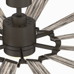 Fanimation LP8543LGR Kindred - 60 inch - GR with WE Blades and LED LK: top view [Fanimation-LP8543LGR|CUSTOM|13]