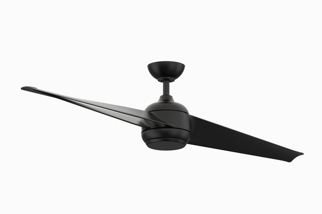 Fanimation LP8551LBL TwoFold - 60 inch - BL with BL Blades and LED LK: shown with the included cap in place of the light kit [Fanimation-LP8551LBL|CUSTOM|11]