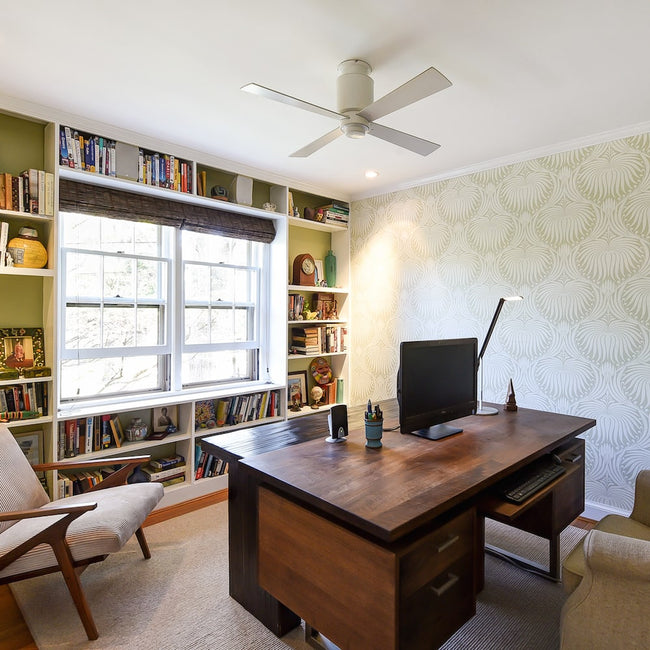 Modern Fan Co Lapa 50" Flush Mount Ceiling Fan - Damp Rated - photo (Lapa_Flush_199.jpg) [Modern Fan Co-LAP-FM-GW-50-WH-NL-001|CUSTOM|7]