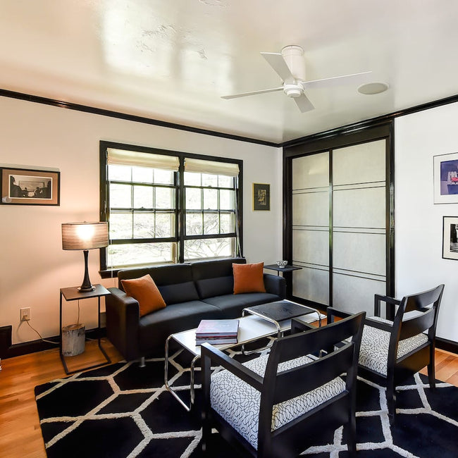 Modern Fan Co Lapa 50" Flush Mount Ceiling Fan - Damp Rated - photo (Lapa_Flush_200.jpg) [Modern Fan Co-LAP-FM-GW-50-WH-NL-001|CUSTOM|4]