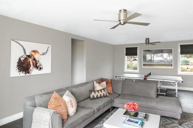 Modern Fan Co Lapa 50" Flush Mount Ceiling Fan - Damp Rated - photo (Lapa_Flush_213.jpg) [Modern Fan Co-LAP-FM-GW-50-WH-NL-001|CUSTOM|2]