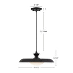 Minori 15" Pendant - dimension drawing [Alora-PD557015MB|CUSTOM|1]