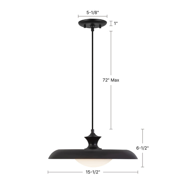 Minori 15" Pendant - dimension drawing [Alora-PD557015MB|CUSTOM|1]