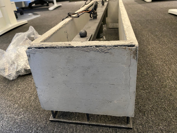 Four Light Linear Chandelier from the Brocca Collection in Silverdust Iron Finish by ELK Home (Clearance Display, Final Sale)