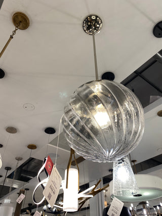 One Light Pendant in Polished Nickel by Kichler from the Amaryliss Collection (Clearance Display, Final Sale)